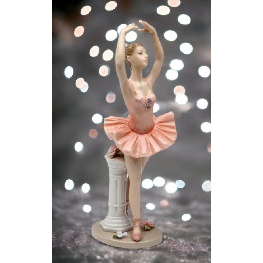 Ceramic Ballerina Dancing Figurine, Home Decor Ceramic Ornament for Home D&#xE9;cor