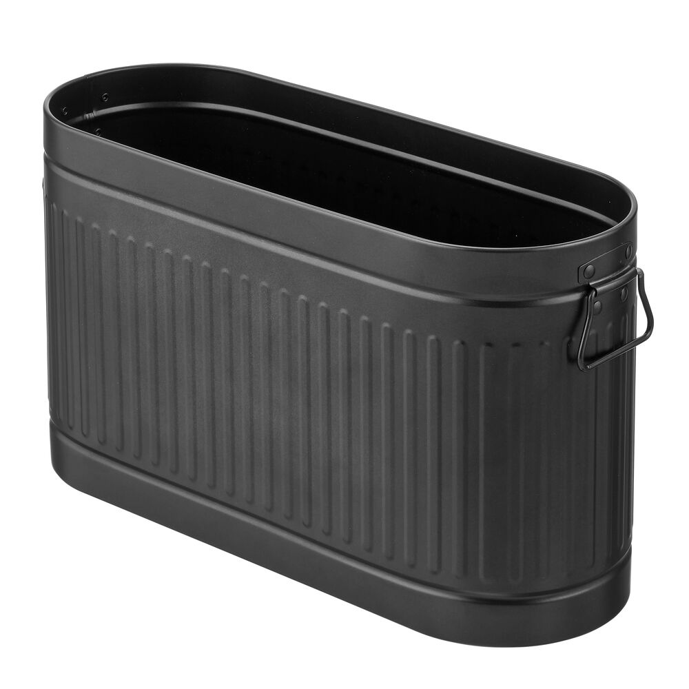 mDesign Large Steel Toilet Paper 6-Roll Bathroom Organizer Bin Box