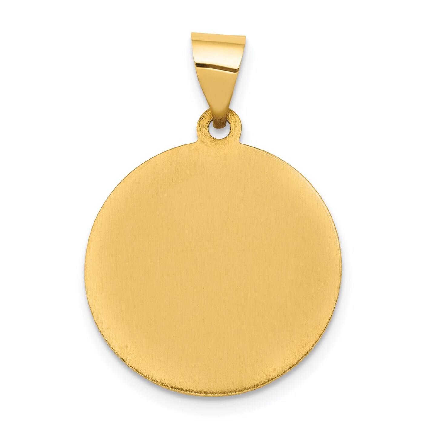 14K Yellow Gold Sacred Heart of Jesus Medal Pendant Jewerly 22.8mm x 16.2mm