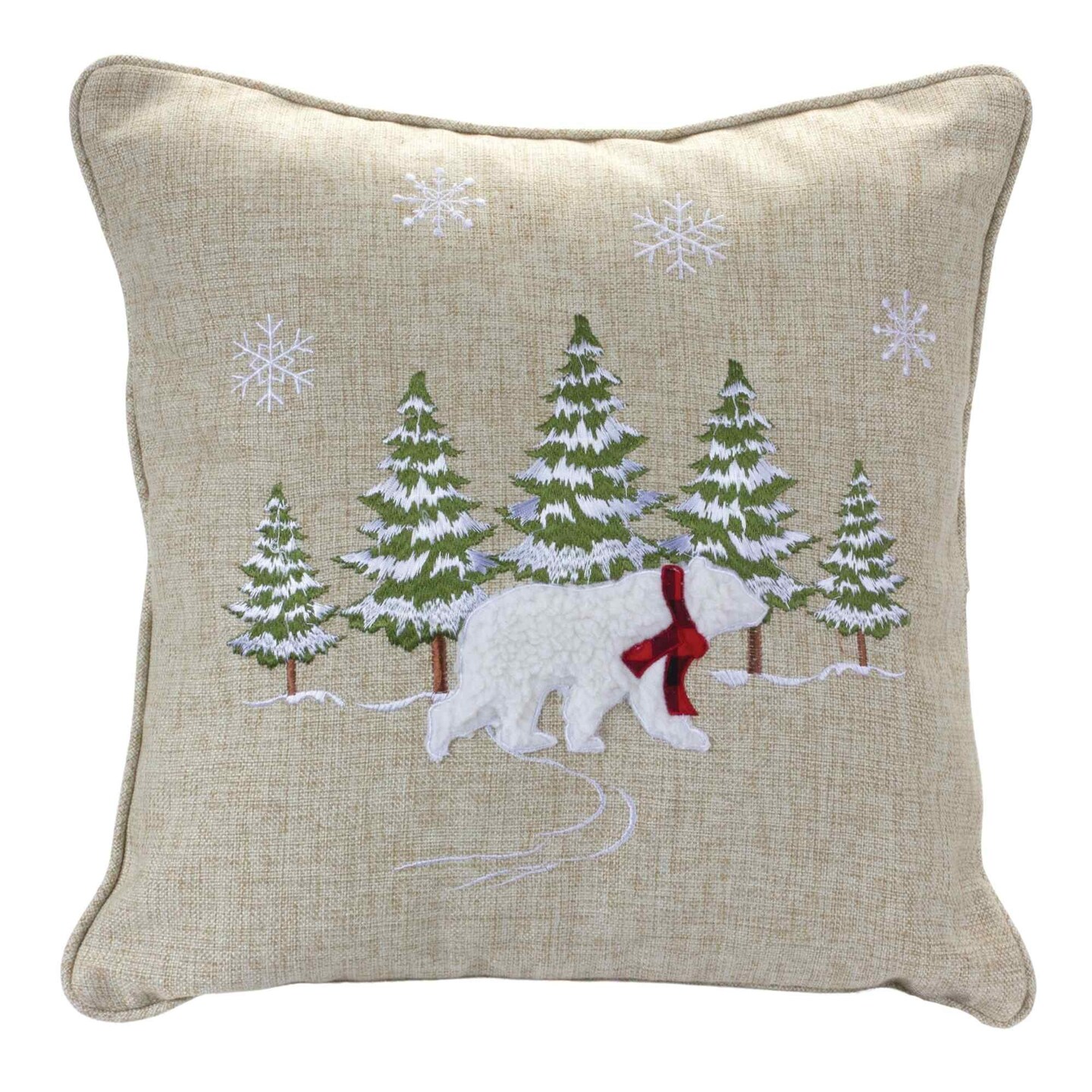 Polar White Throw Pillow