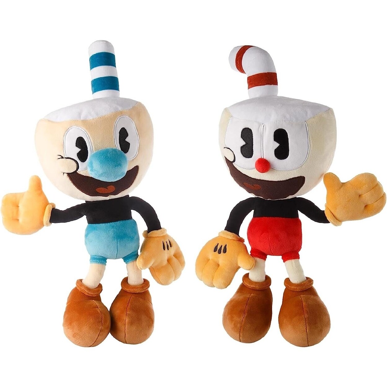 Mighty Mojo The Cuphead Show Cuphead Mugman 15 Inch Plush Doll Set