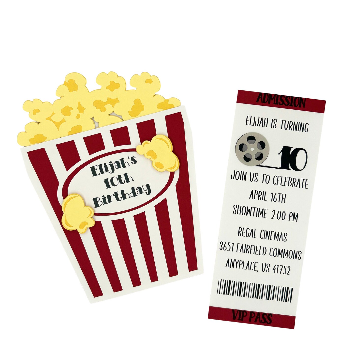 Movie Ticket Birthday Invitation MakerPlace By Michaels