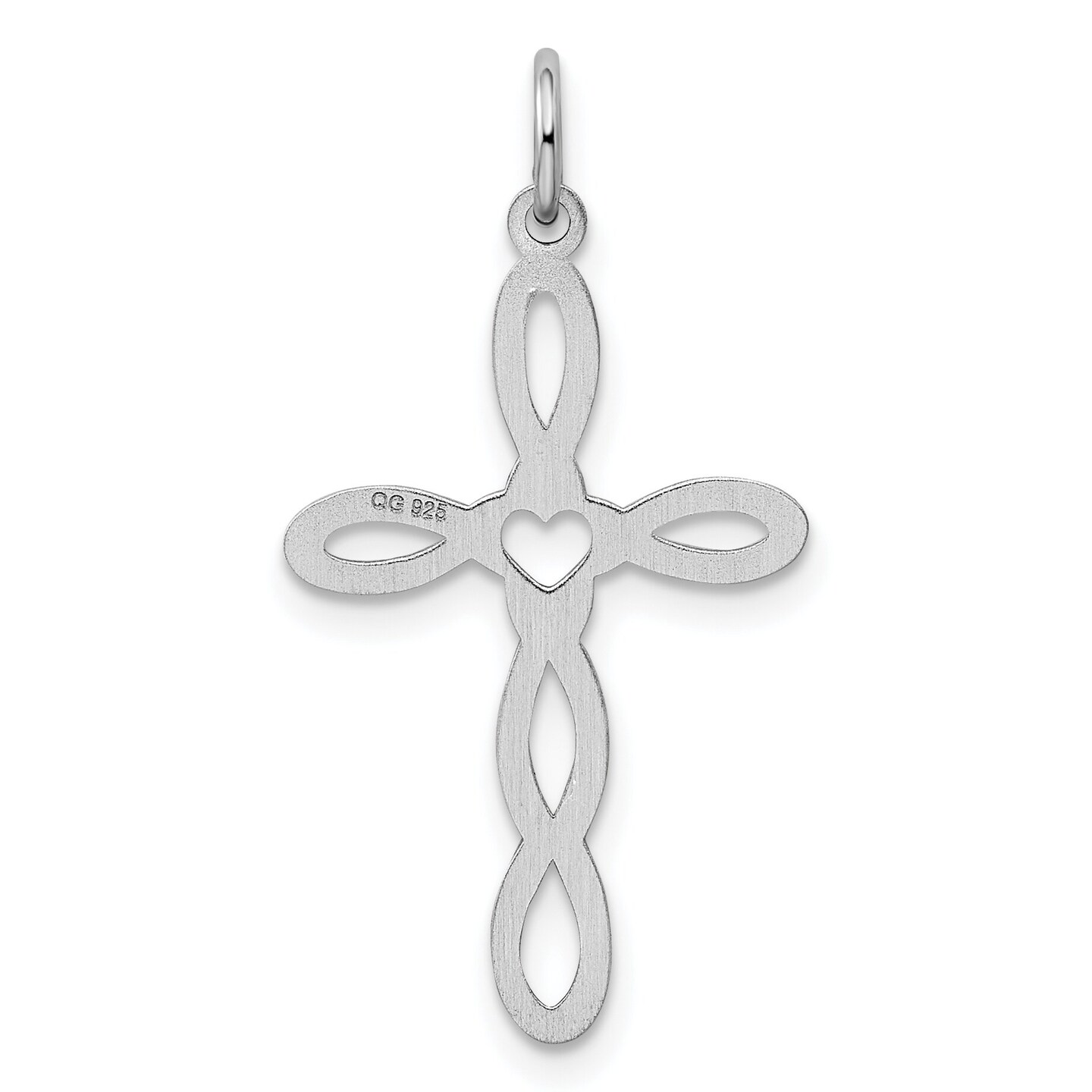 Sterling Silver Cross Charm Jewerly 30mm x 16mm
