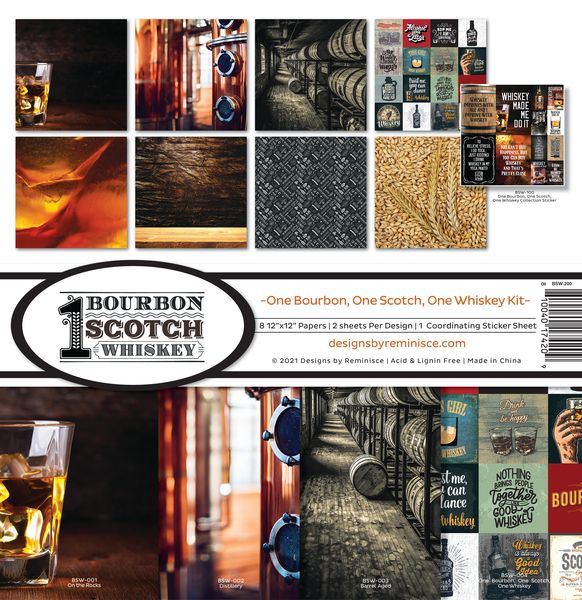Reminisce One Bourbon, One Scotch, One Whiskey Collecton Kit