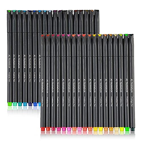 36 Colors Journal Planner Pens, Colored Fine Point Markers Drawing Pens  Porous Fineliner Pen for Writing Note Taking Calendar Agenda Coloring - Art
