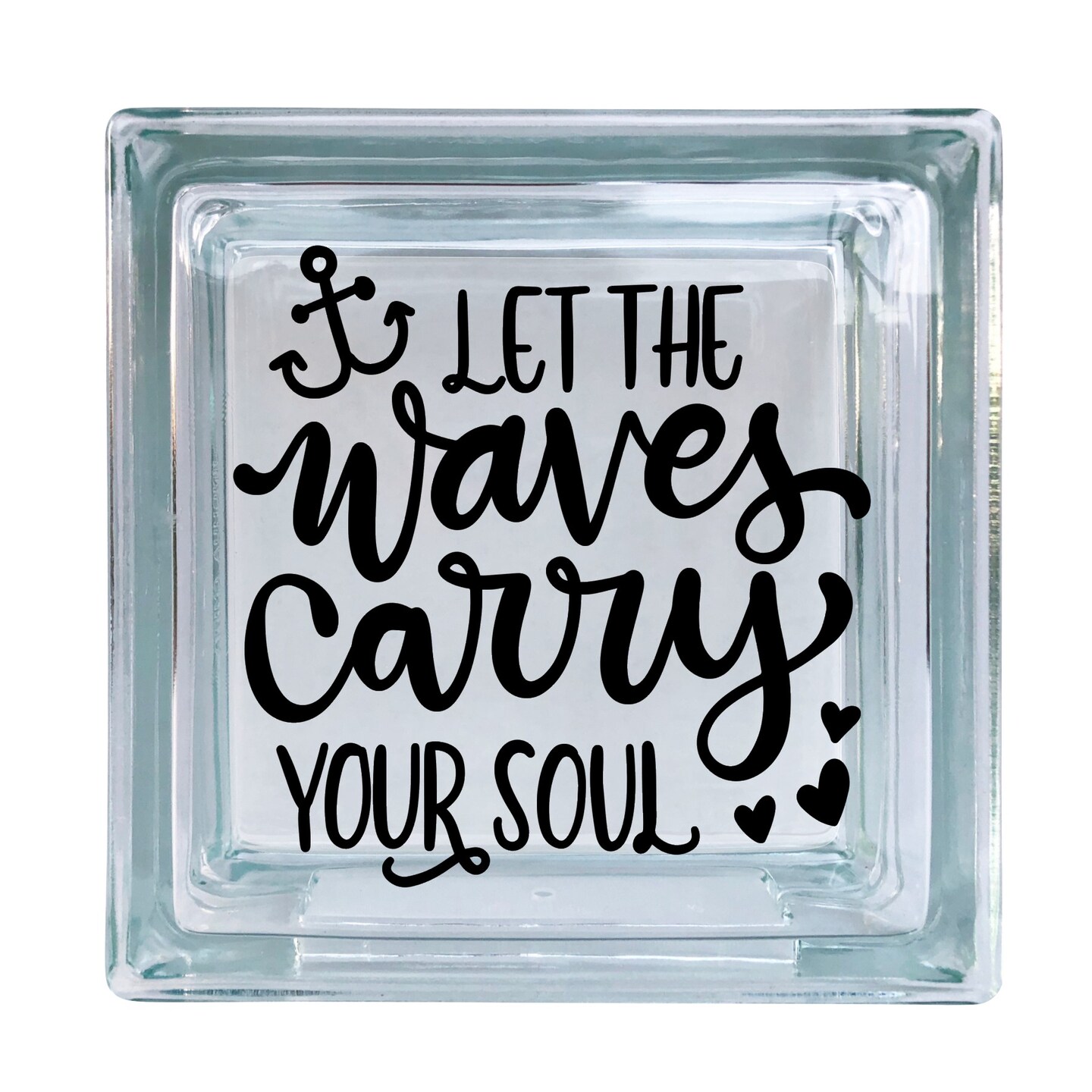 Let The Waves Carry Your Soul Beach Vacation Inspirational Vinyl Decal