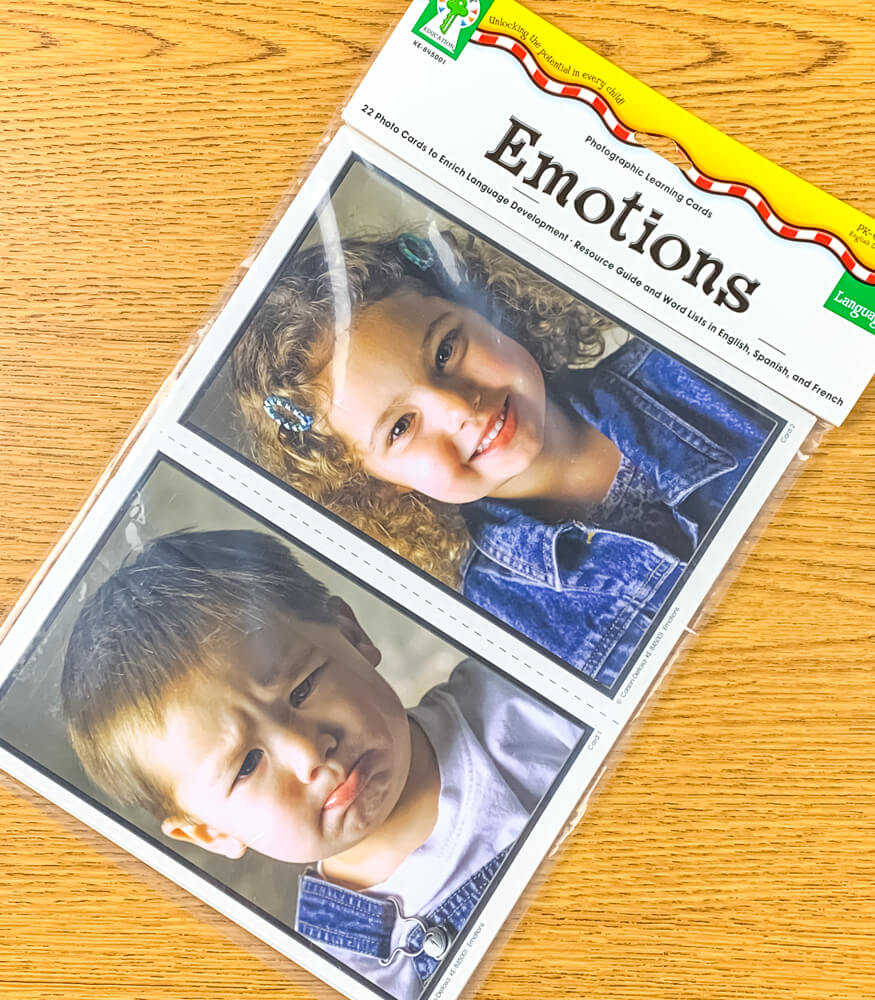 Key Education Emotion Flash Cards, Photographic Learning Cards With Different Emotions, Feelings, and Facial Expressions, Social-Emotional Educational Games, Ages 3+ (81 pc)