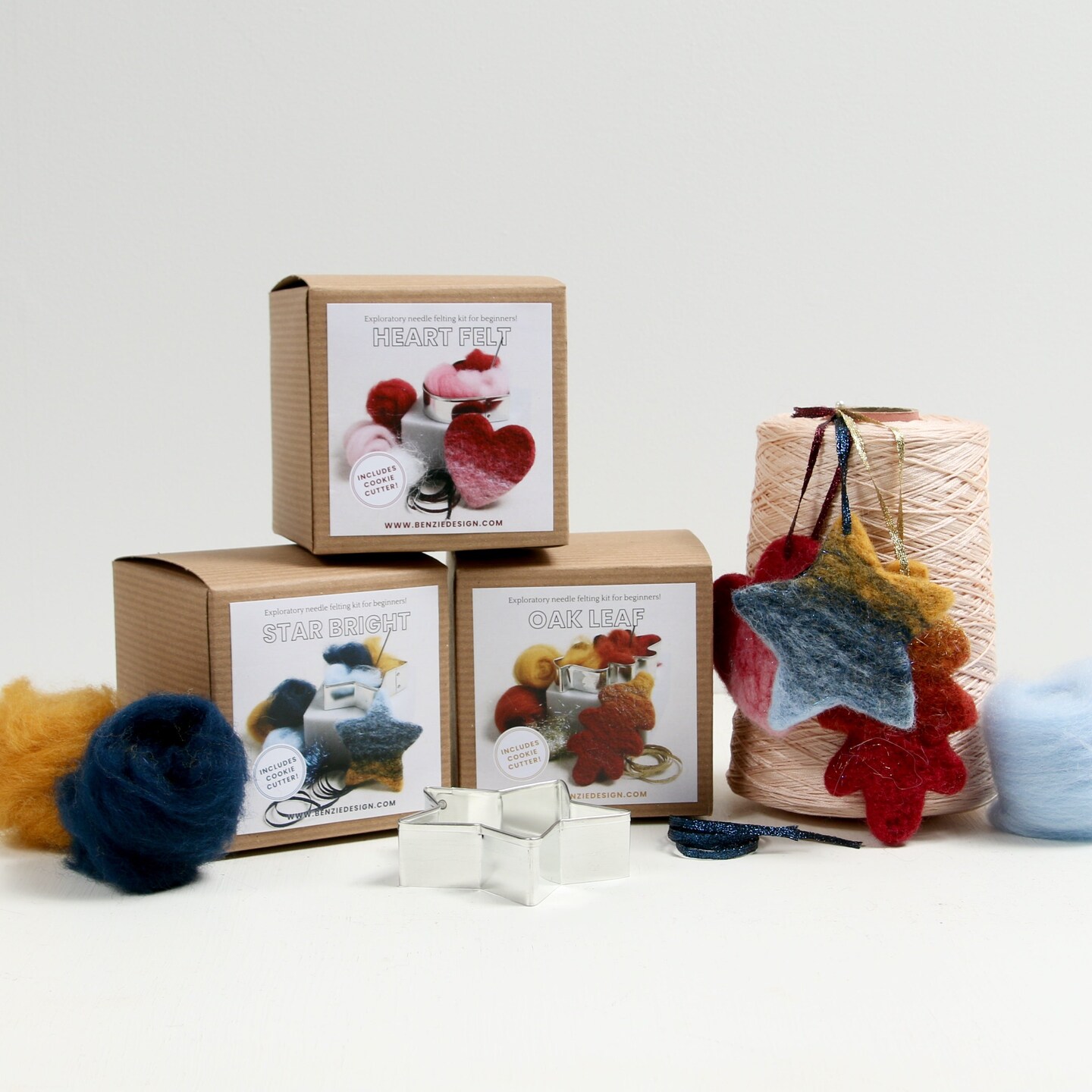 Beginner Needle Felting Kit, Oak Leaf