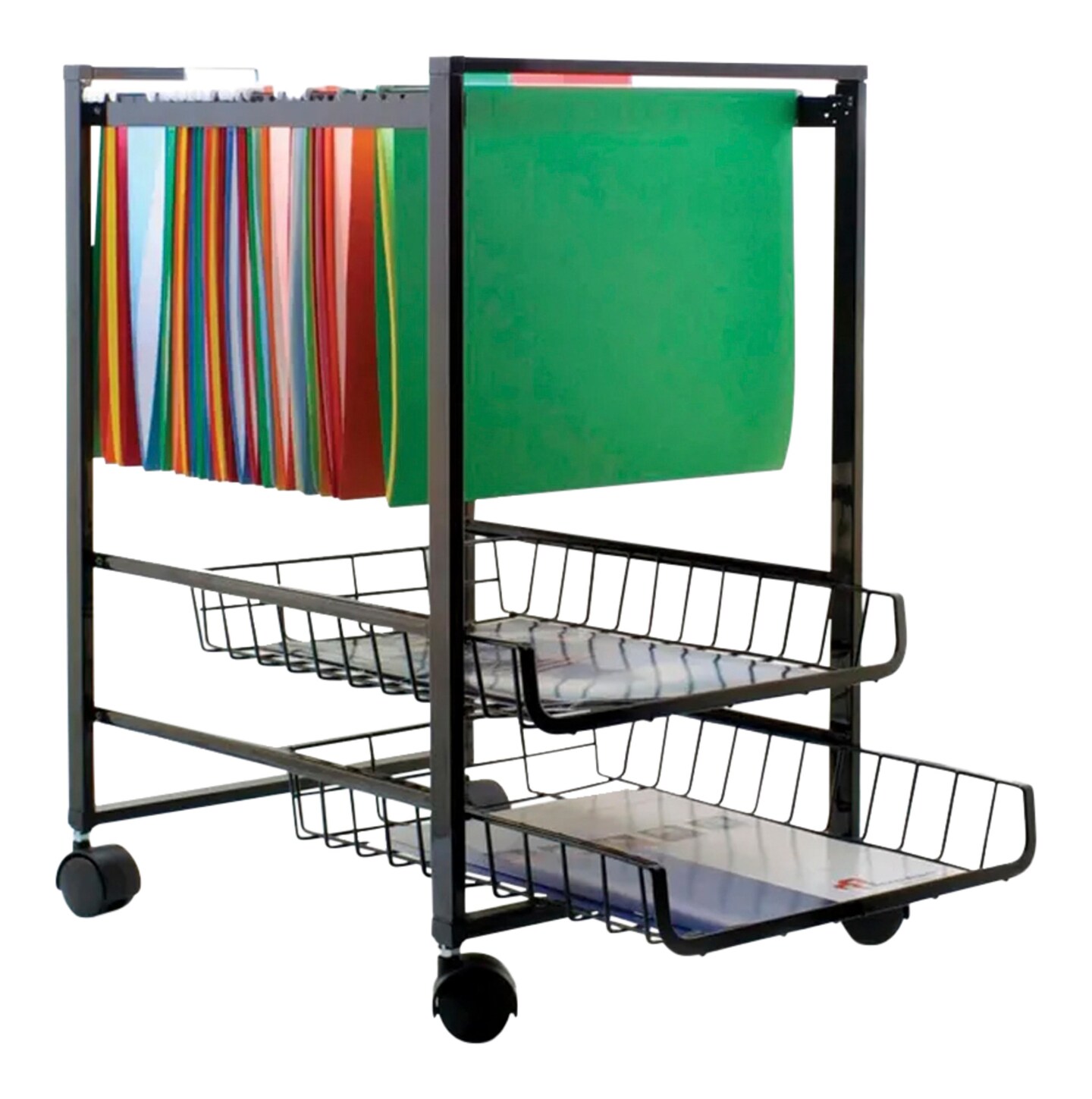 Advantus Letter Size Mobile File Cart, 15 x 12-3/4 x 21 Inches, Steel