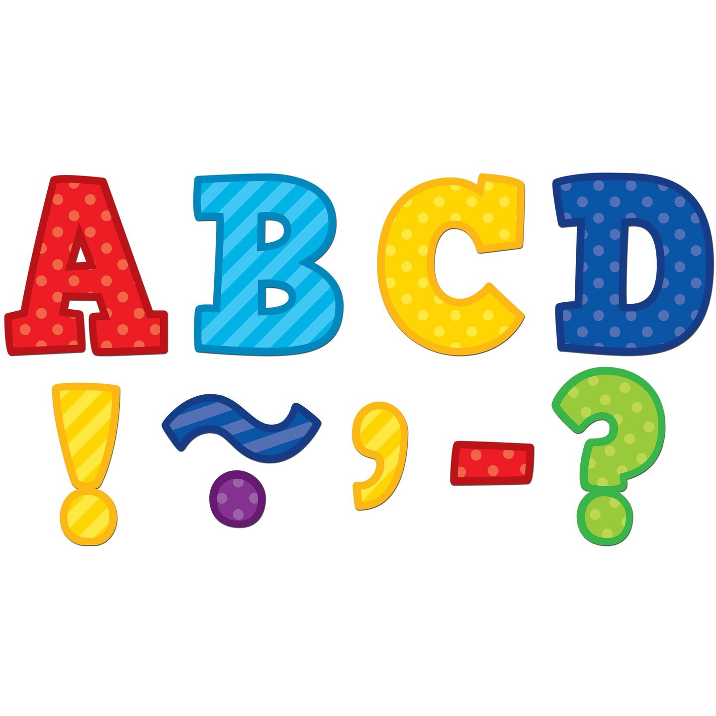 Playful Patterns Bold Block 3&#x22; Magnetic Letters