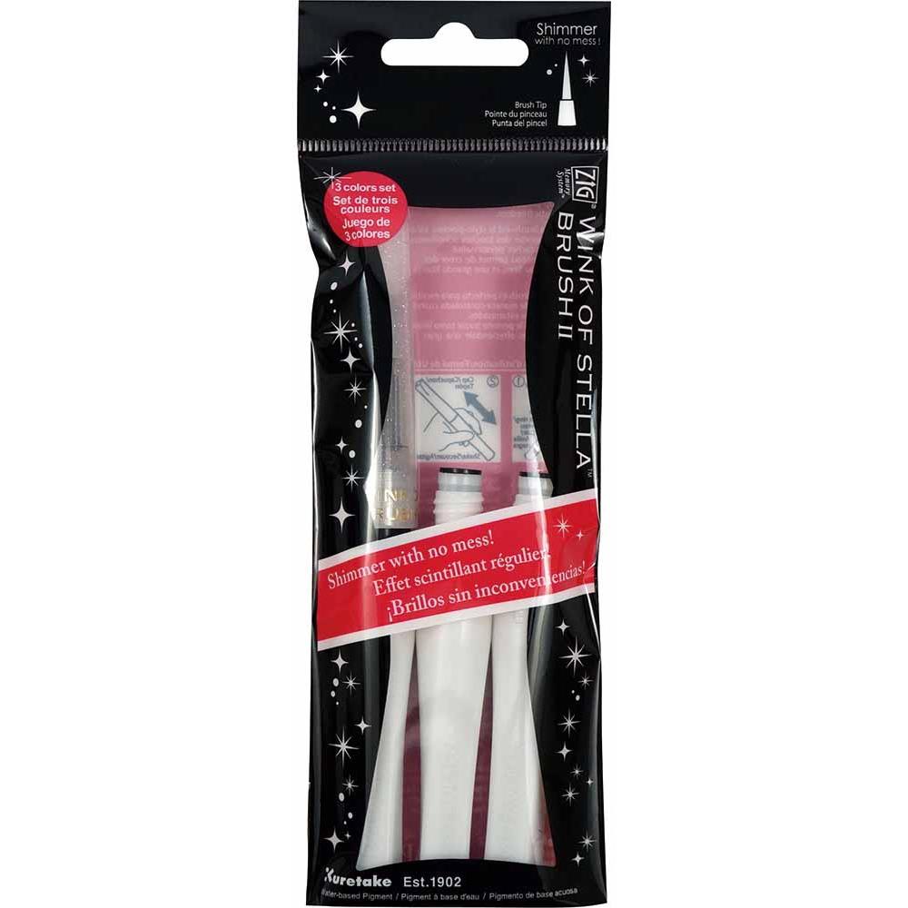 Wink of Stella Clear Glitter Brush Set 3 pc (1 Pen, 2 Refills)