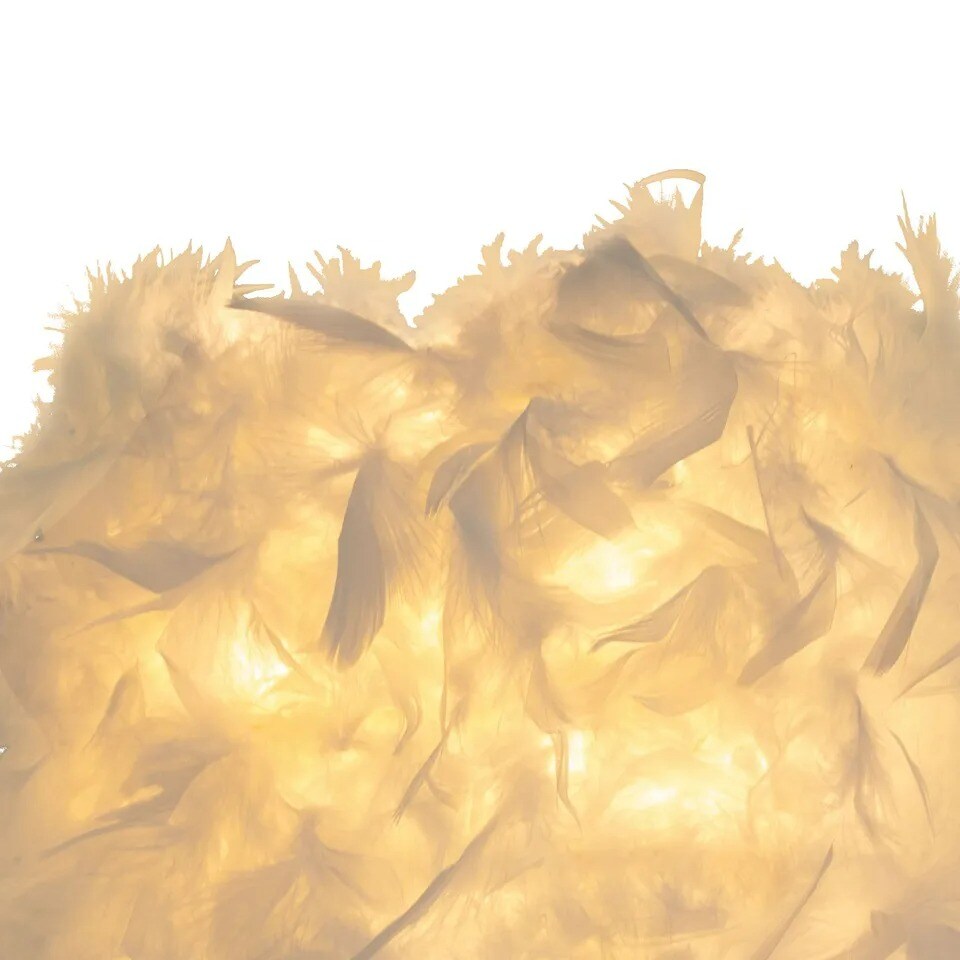 Bedside Lamp Modern Feather Desk Night Light Table Lamp For Bedroom Decor 110V