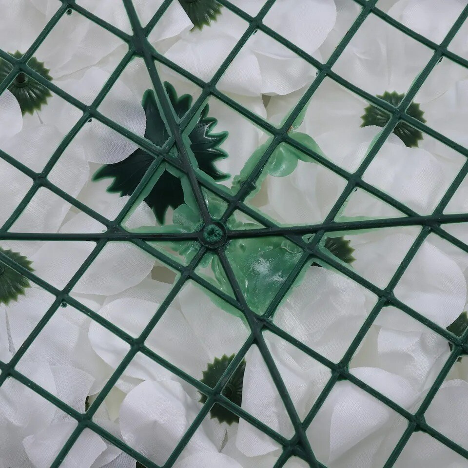 6 Pcs Artificial Wedding Silk Flower Wall Decor Background Rose Floral Panels