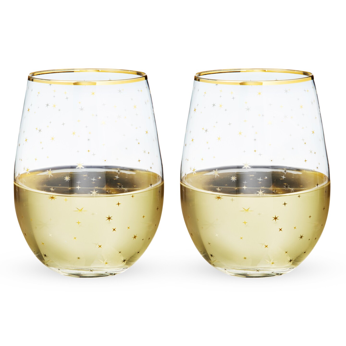 Starlight Stemless Wine Glass Set 