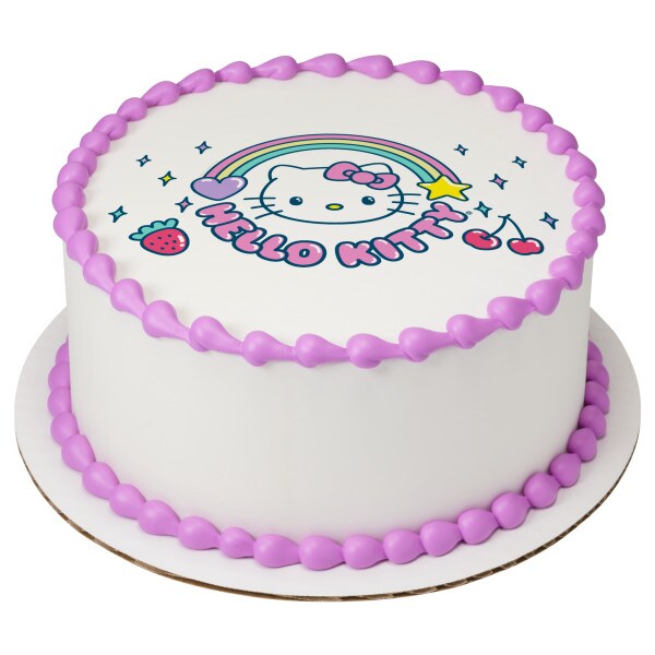 Hello Kitty&#xAE; It&#x27;s a Hello Kitty&#xAE; Day! Edible Cake Topper Image - 1/4 Sheet