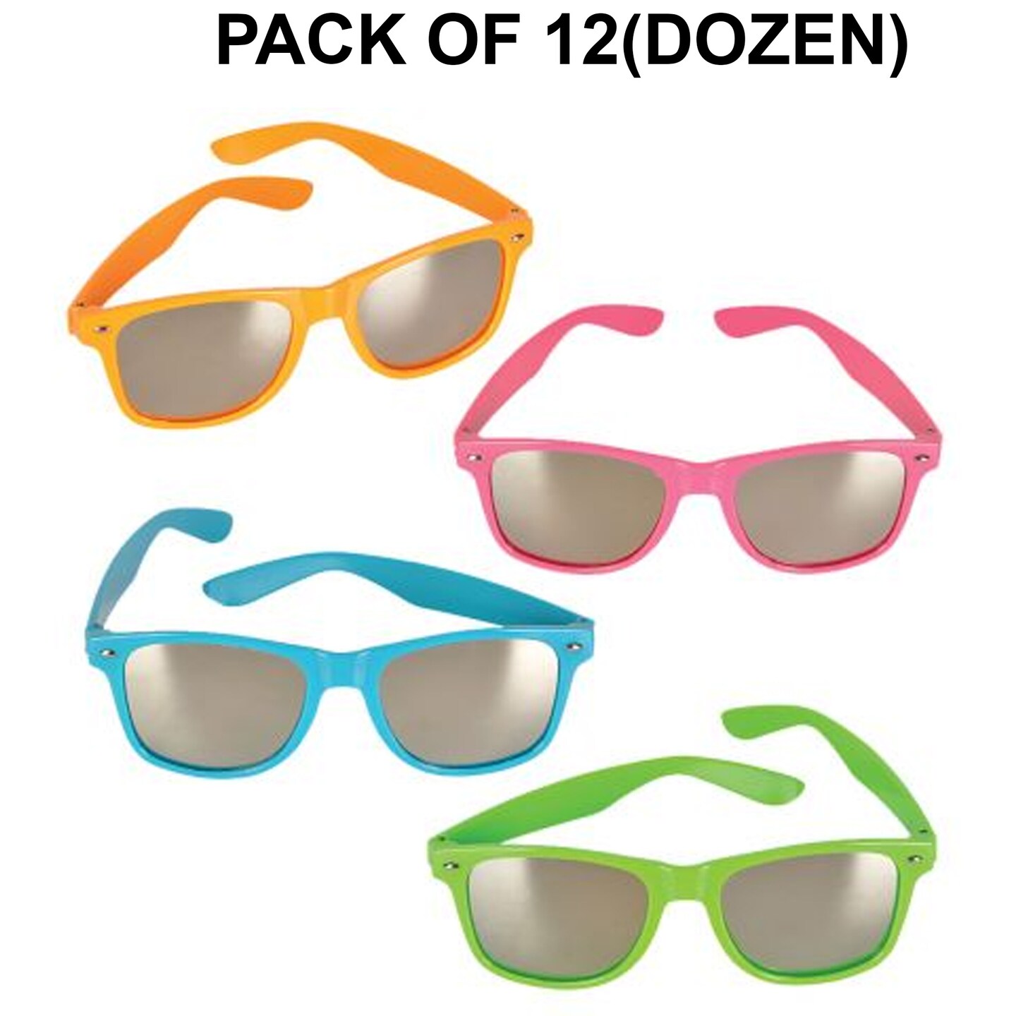 Neon Sunglasses with Mirrored Lenses | RAHEEV&#xAE;