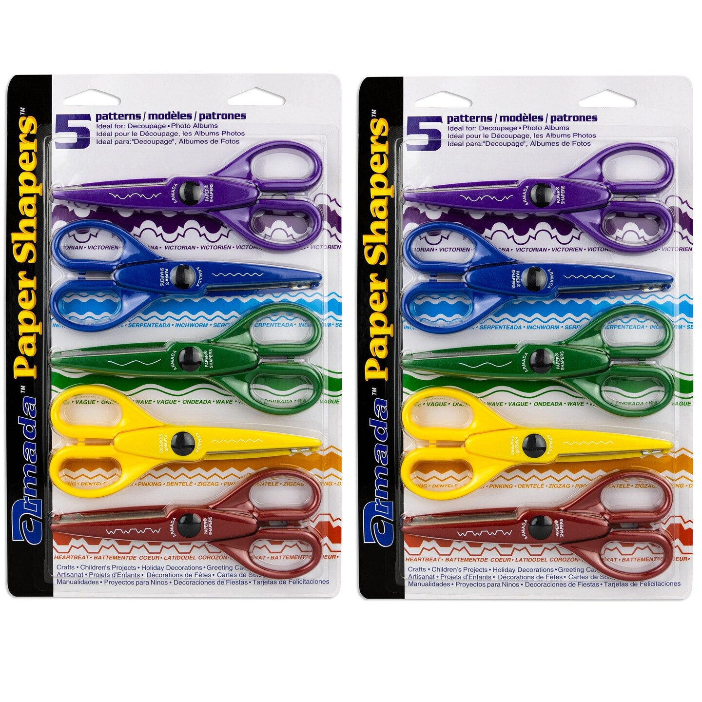 Paper Shapers&#xAE; Decorative Scissors Set 1, 5 Per Set, 2 Sets