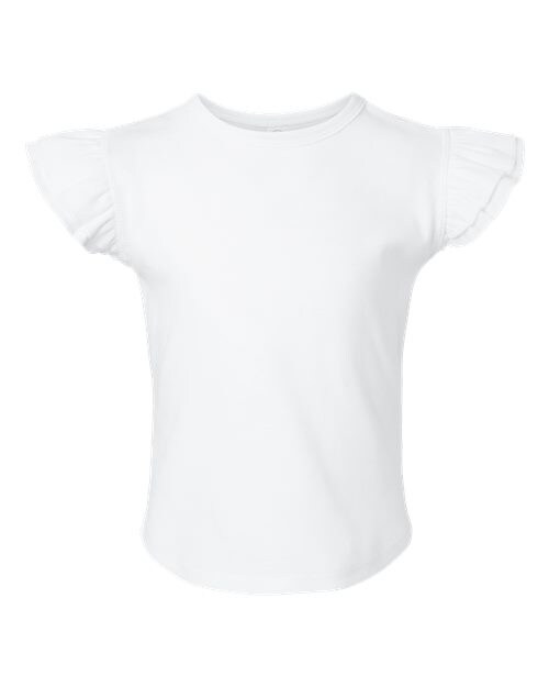 12 Pack : Rabbit Skins&#xAE; Toddler Flutter Sleeve Tee