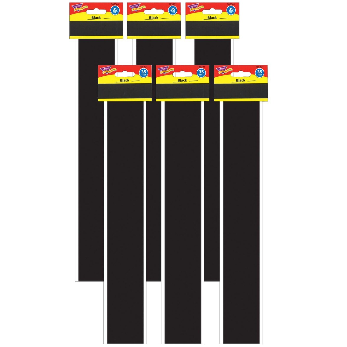 Black Bolder Borders&#xAE;, 35.75&#x27; Per Pack, 6 Packs