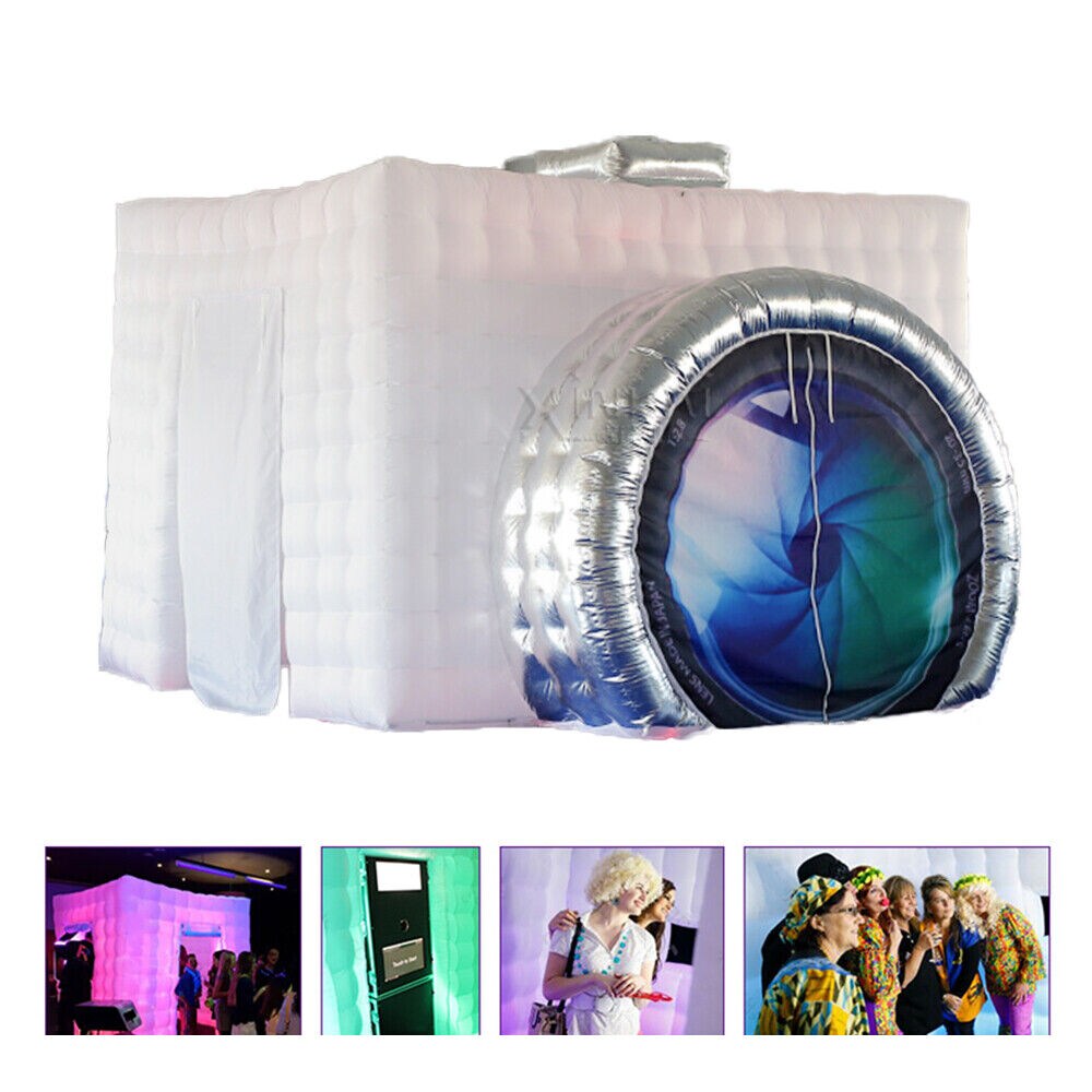 Kitcheniva Inflatable Photo Booth Tent With LED Light Strip Fan