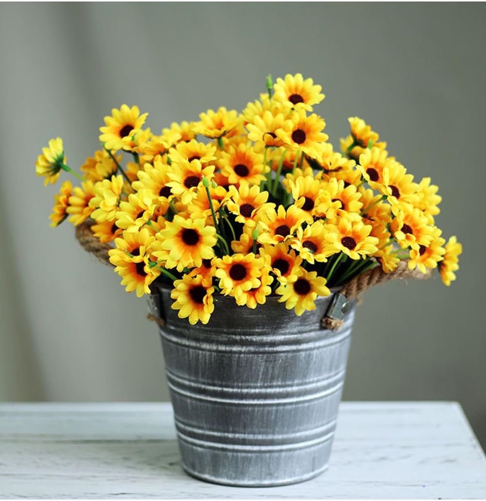 6 Bunches Artificial Sunflower Bouquet: Lifelike Floral Decor for Any Occasion