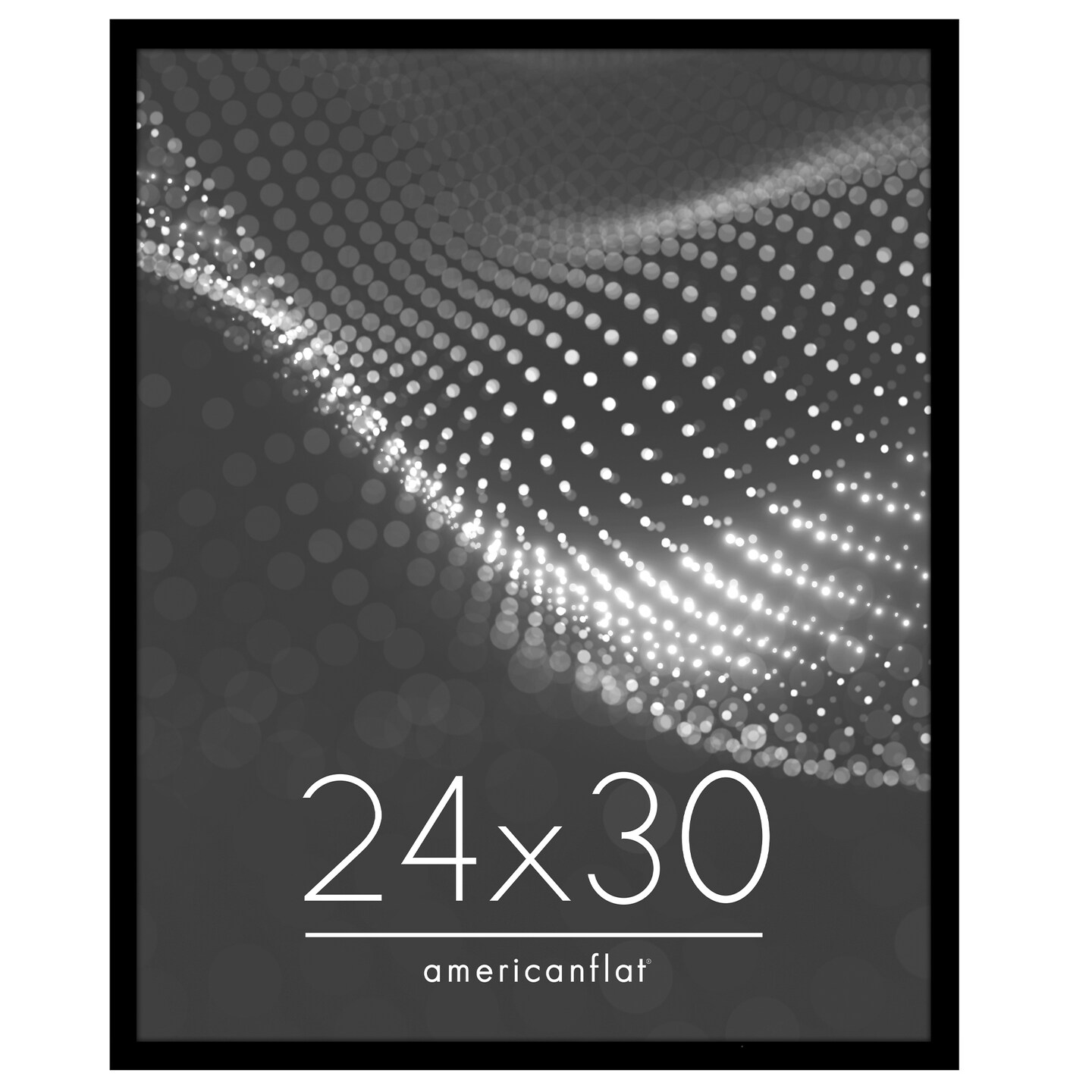 Americanflat Poster Frame - Perfect Frame for Photos and Artwork - Large Picture Frame - Polished Plexiglass - Hanging Hardware with Horizontal and Vertical Display - Black