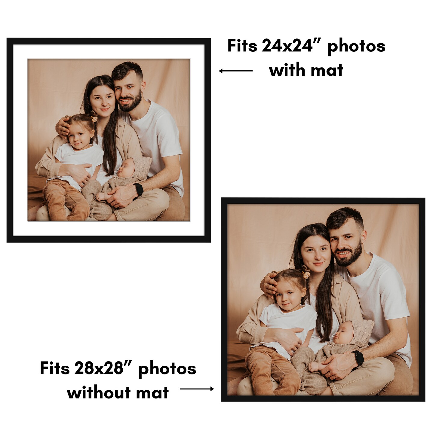 Americanflat Poster Frame With Mat - Perfect for Photos and Artwork