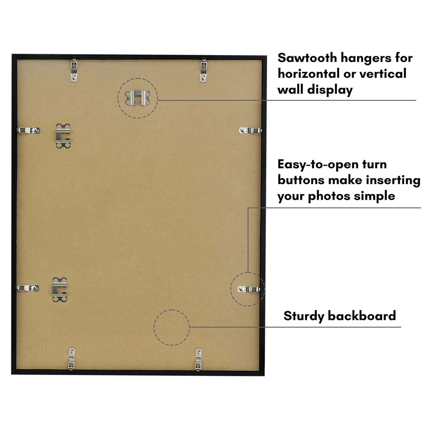 Americanflat Poster Frame With Mat - Perfect for Photos and Artwork