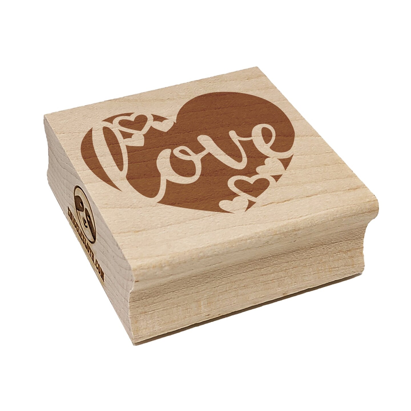 Love in Heart Wedding Anniversary Valentine&#x27;s Day Square Rubber Stamp for Stamping Crafting