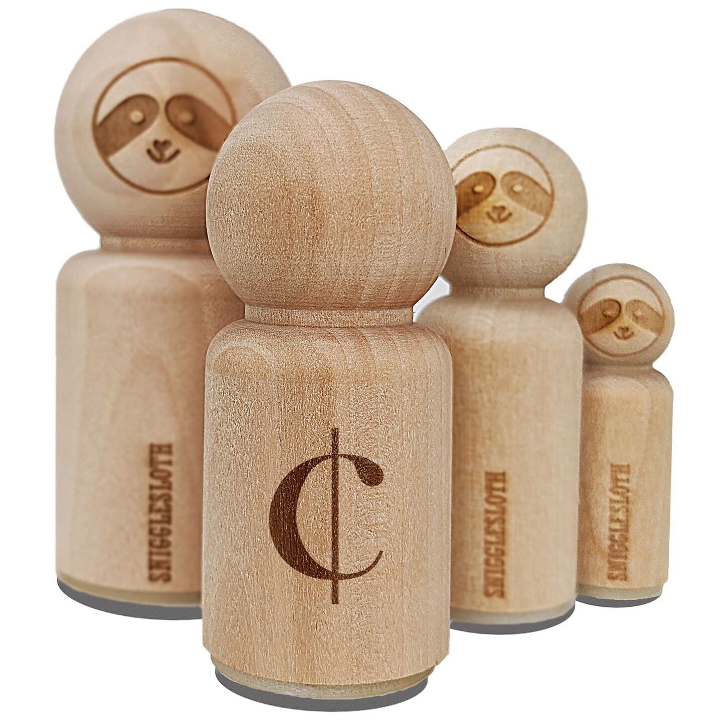 Cents Symbol Rubber Stamp for Stamping Crafting Planners