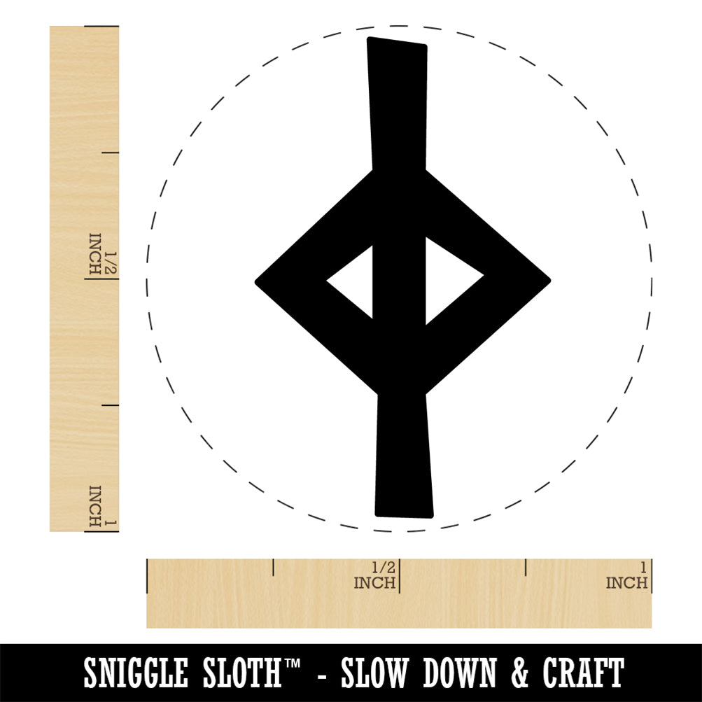 Norse Viking Dwarven Rune Letter J Rubber Stamp for Stamping Crafting Planners