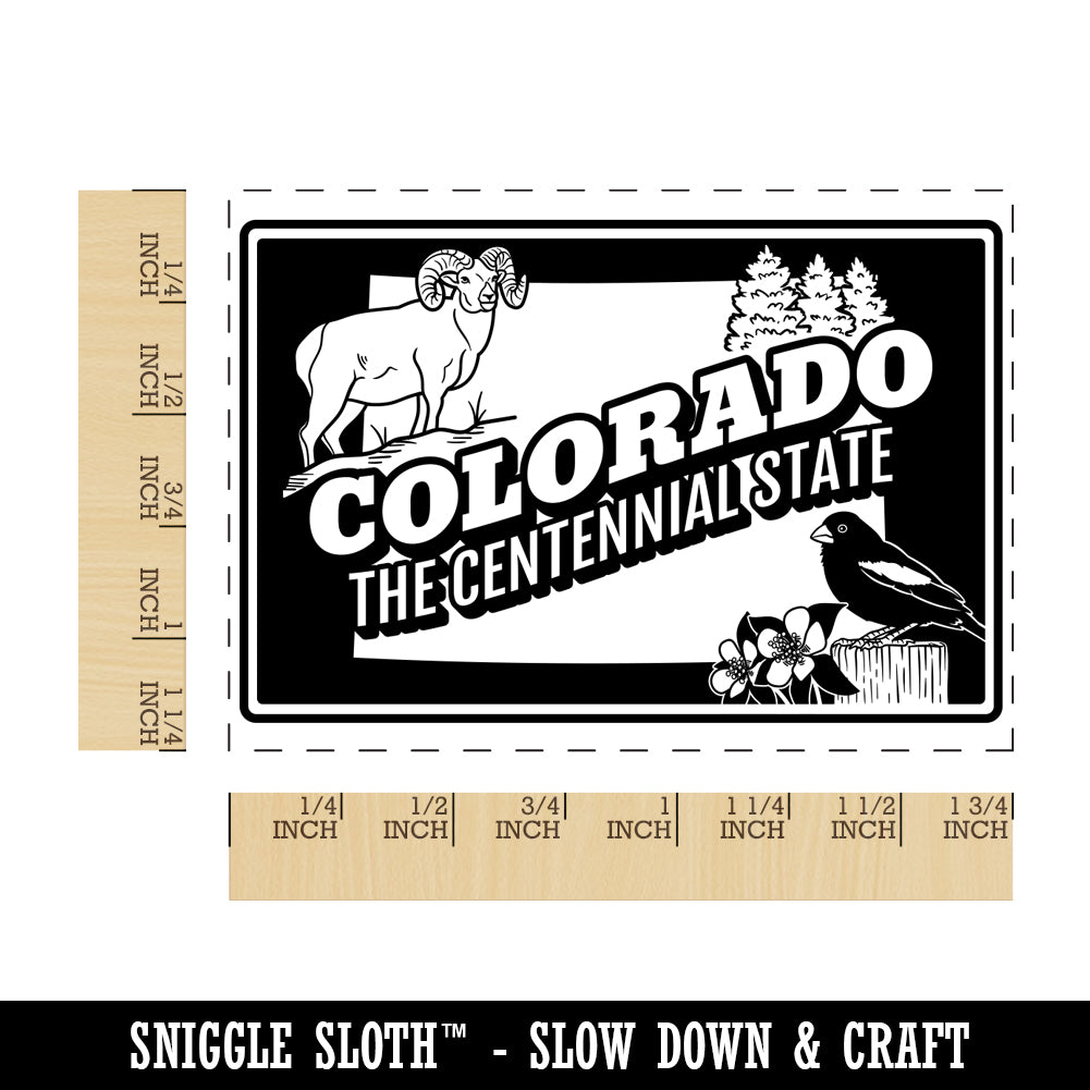 Colorado Centennial Rocky Mountain Columbine Bighorn Sheep Lark Bunting