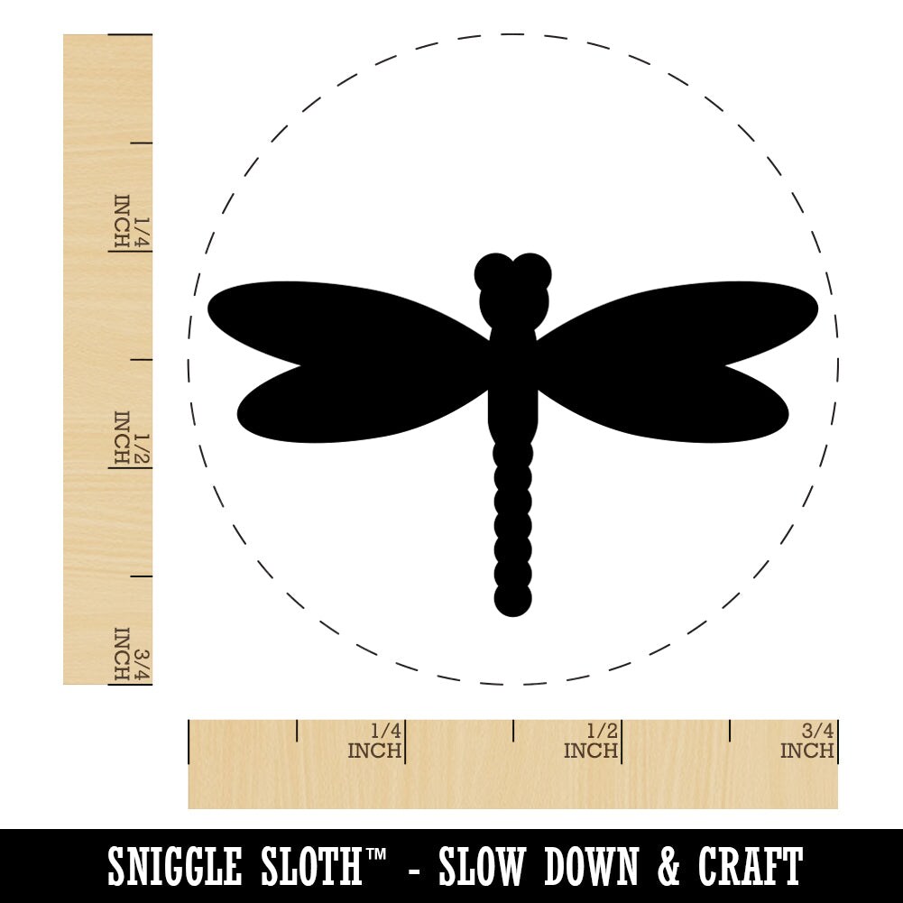 Dragonfly Solid Rubber Stamp for Stamping Crafting Planners