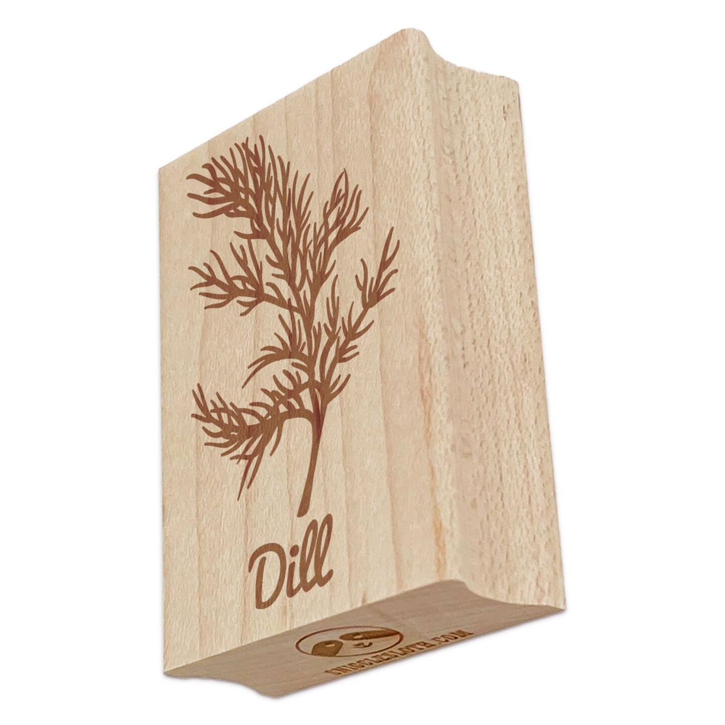 Dill Herb Label Plant Rectangle Rubber Stamp for Stamping Crafting