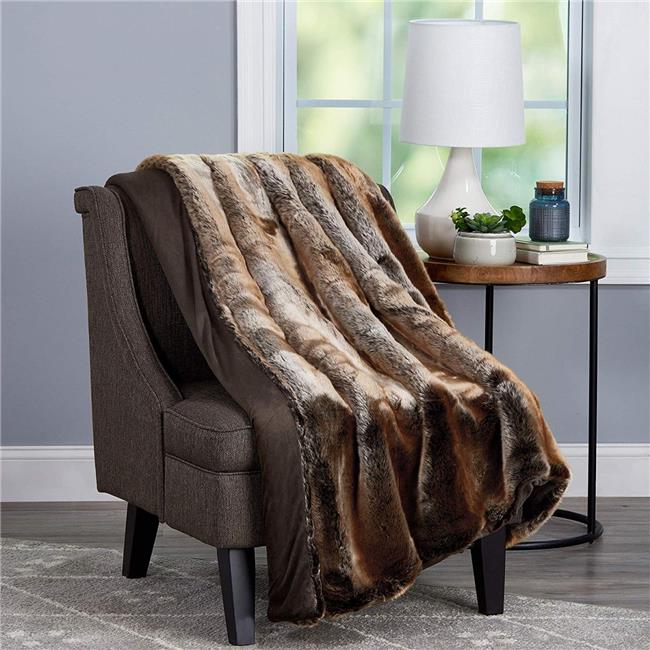 Bedford Home 66A-35035 Throw-Luxuriousu0026#44; Hypoallergenic Premium Zobel  Marten Sable Fur Blanket with Faux Mink Back u0026 Gift Boxu0026#44; 60 x 70 in. -  Amber Brown | Michaels