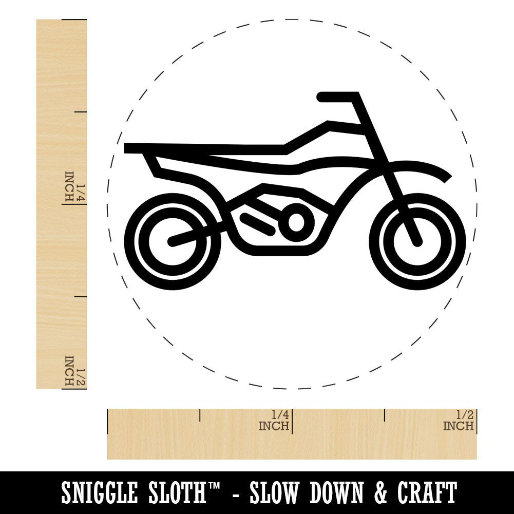 Dirt Bike Off-road Motorcycle Vehicle Rubber Stamp for Stamping Crafting Planners