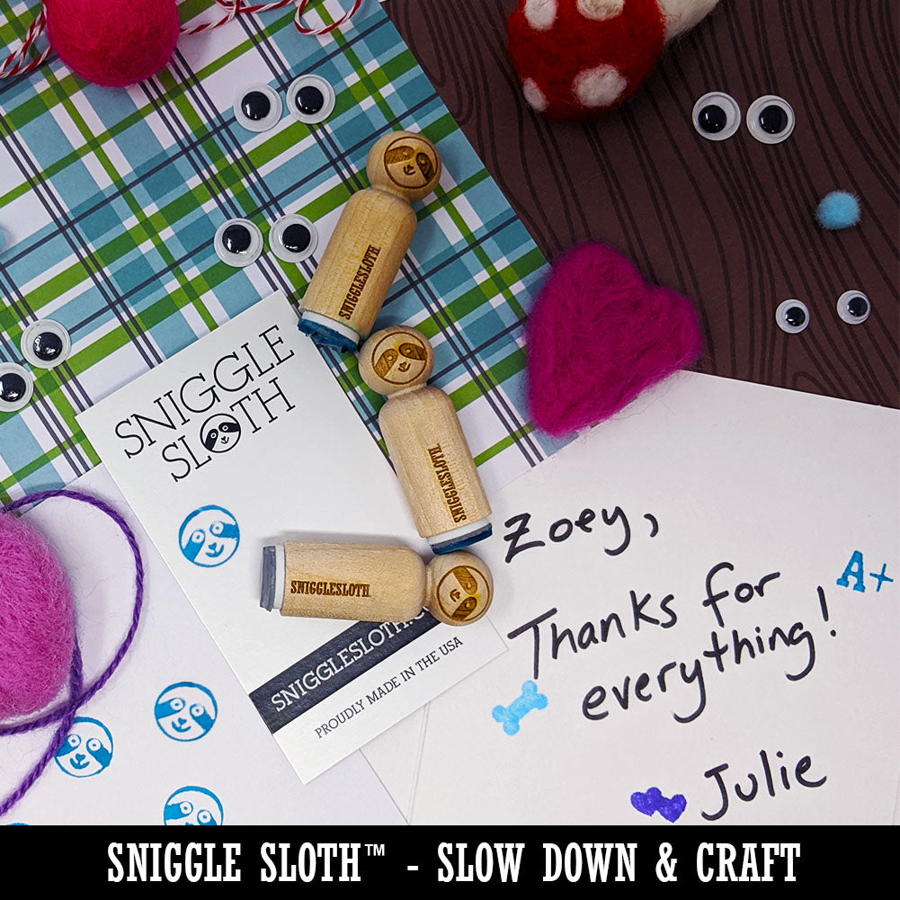 Gift Bow Rubber Stamp for Stamping Crafting Planners