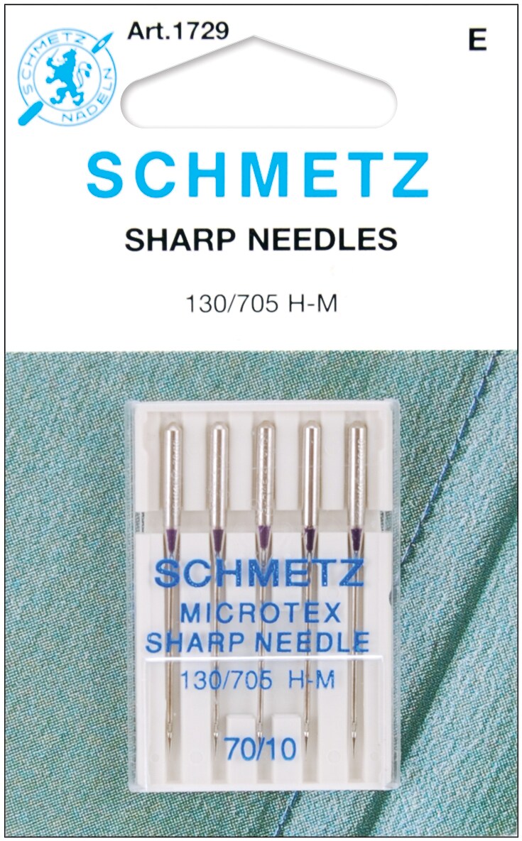Schmetz Microtex Sharp Machine Needles-Size 10/70 5/Pkg