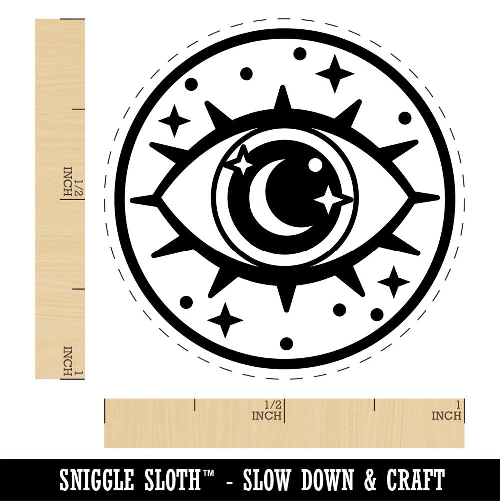 Magical All Seeing Eye Rubber Stamp for Stamping Crafting Planners
