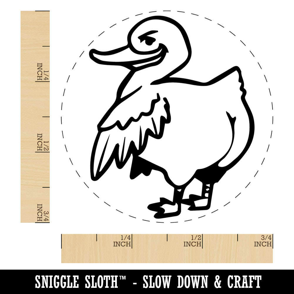 Cheeky Duck Butt Rubber Stamp for Stamping Crafting Planners