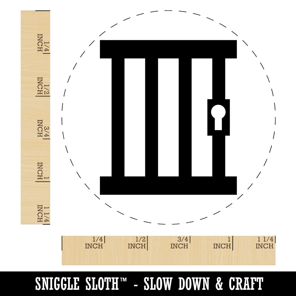 Jail Prison Police Law Enforcement Rubber Stamp for Stamping Crafting Planners