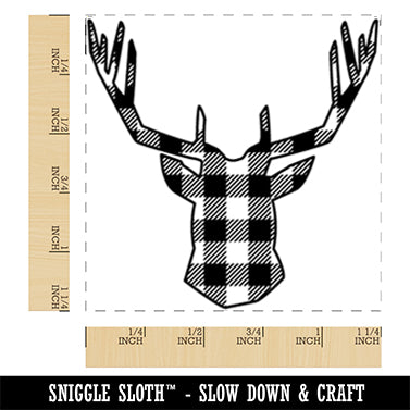 BUFFALO PLAID REINDEER -Mug with Color Inside