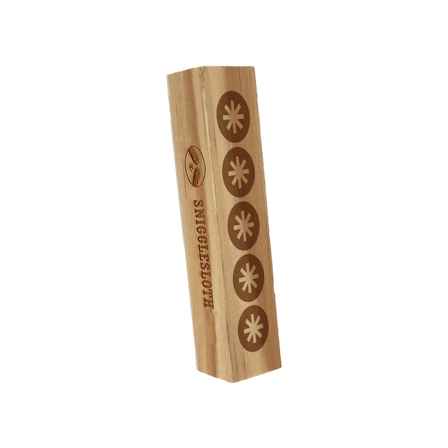 Asterisk in Circles Check Box List Bullets Vertical Rectangle Rubber Stamp for Stamping Crafting