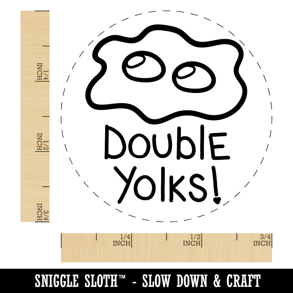 Double Yolks Fried Egg Chicken Egg Rubber Stamp Michaels