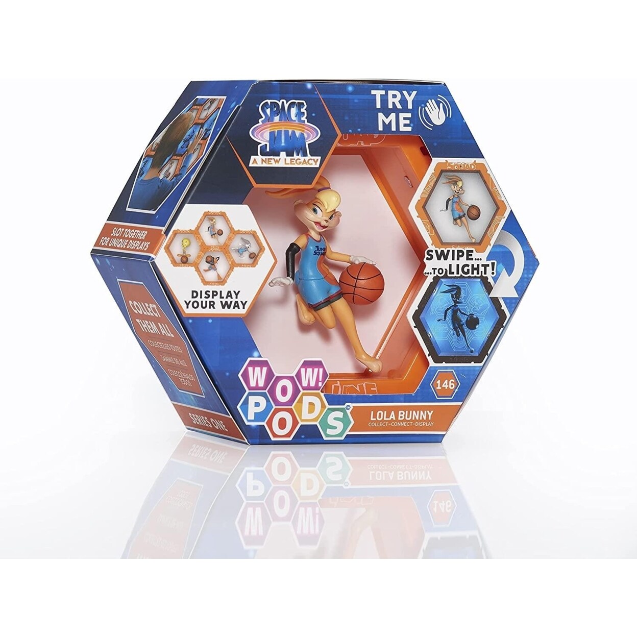 WOW! PODS Space Jam: Tweety Pie Figura Light-Up Bobble-Head, Giocattolo Collezionabile Ufficiale Warner Bros, 5+ Anni
