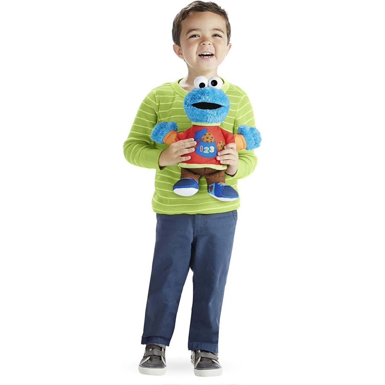Sesame Street Cookie Monster Plush Doll 12In Soft Blue Stuffed Animal Playskool