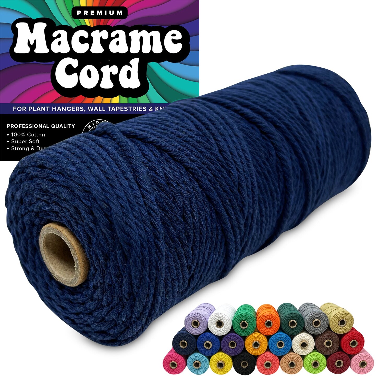 3mm Macrame Cord 3mm Thick Cords for Macrame Yarn 100% Cotton Colored Macrame Rope Cord Natural Craft Cord String Yarn Supplies 325 Feet 3 mm Cotton Macrame Cord Thin Macrame Supplies