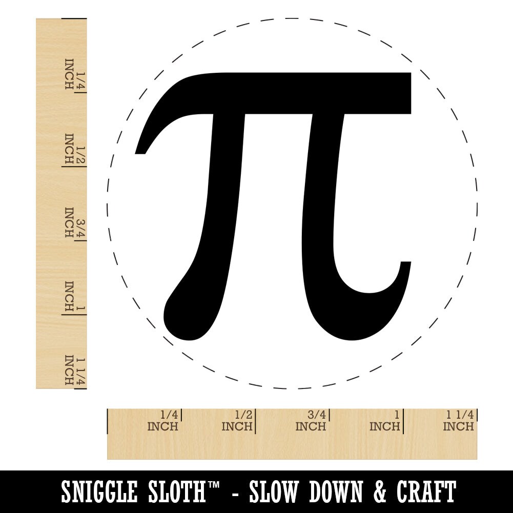 Pi Symbol Rubber Stamp for Stamping Crafting Planners | Michaels