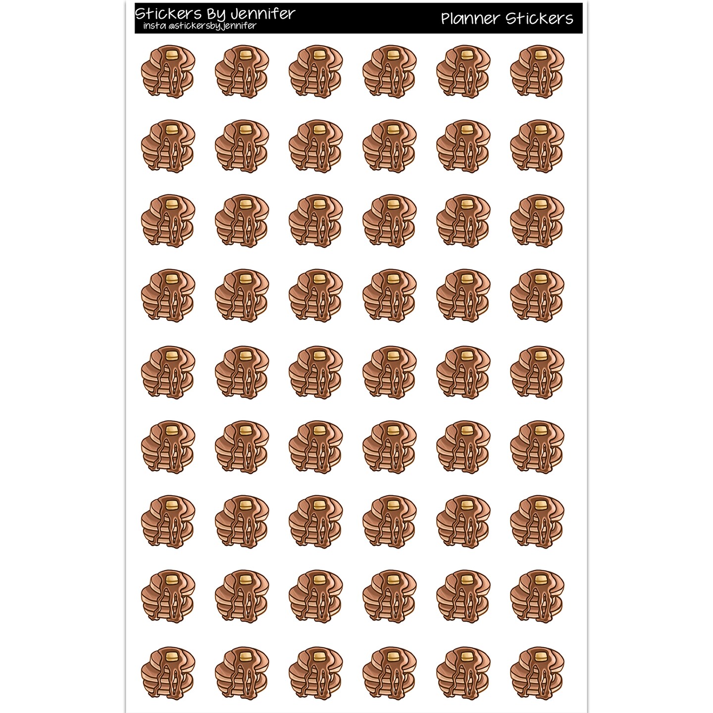 Pancakes Planner Stickers Scrapbooking Kids DIY Arts Crafting