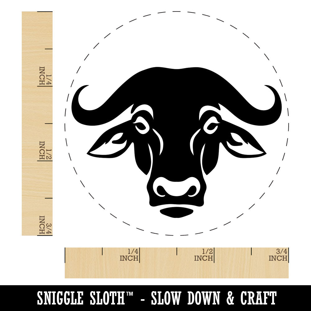 Water Cape Buffalo Bison Ox Rubber Stamp for Stamping Crafting